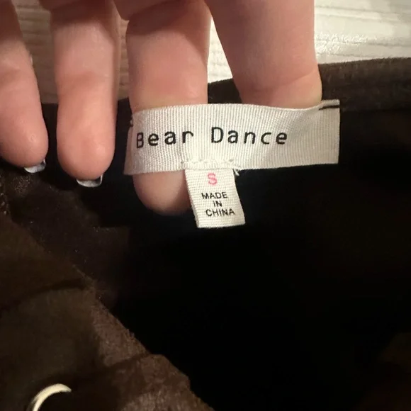 Bear Dance Dark Brown Lace-Up Camisole Corset Style Bustier Halter Top - Picture 3 of 6